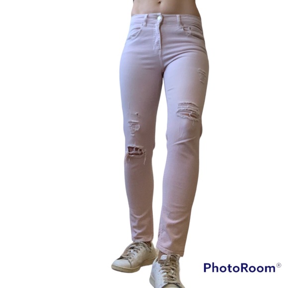 Light Pink distressed Jeans - Picture 15 of 15